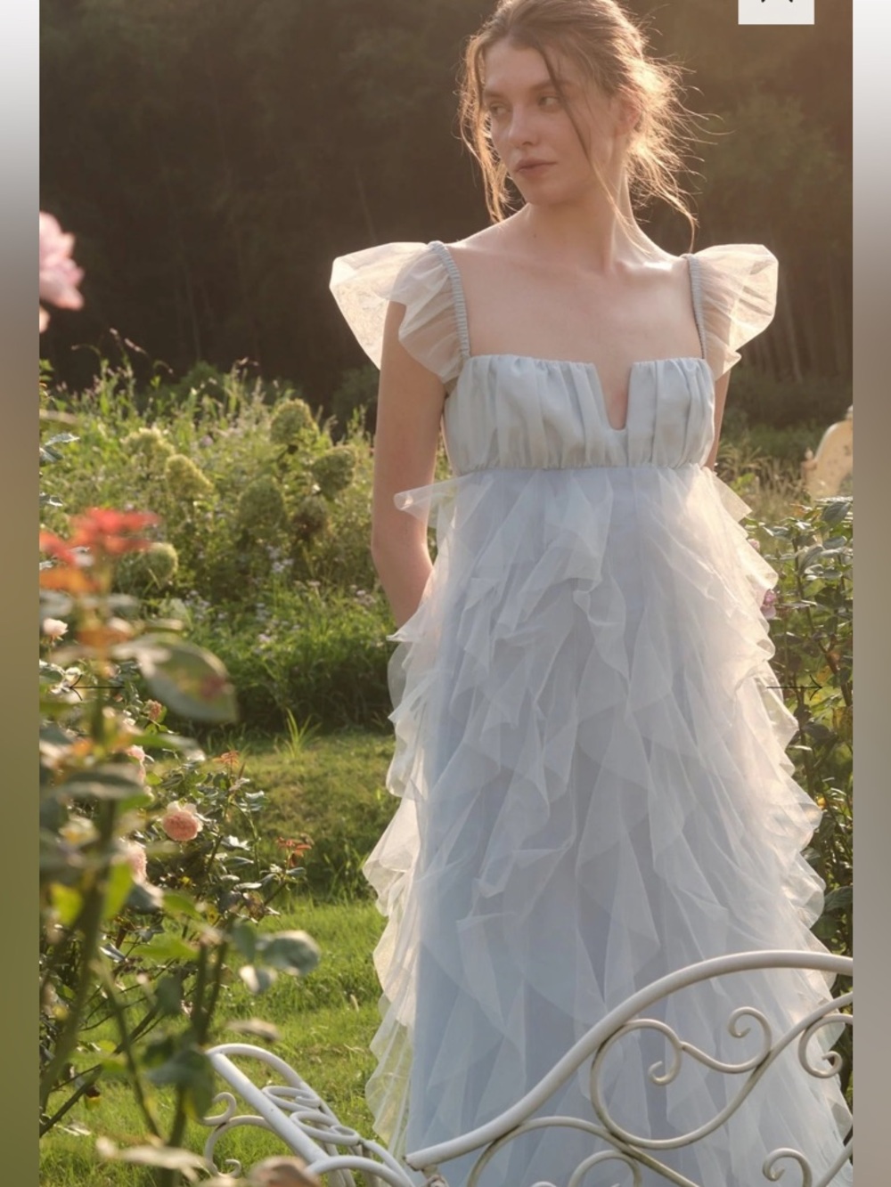 Maison Amory tulle THE SOIREE GOWN IN LOVE LETTERING size Medium NWT
